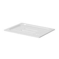 Víko pro nádoby GN z bílého polykarbonátu, HENDI, GN 1/2, Bílá, 265x325mm