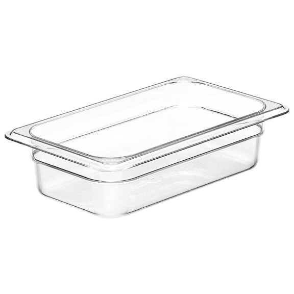 Nádoba Camwear GN 1/4 z polykarbonátu, Cambro, GN 1/4, 1,7L, Průhledná, 162x265x(H)65mm