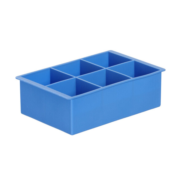 Forma na velké kostky ledu, BarUp, Modrá, 170x110x(H)52mm