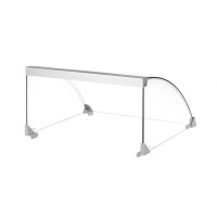 Skleněný kryt pro ohřívač párků, HENDI, do grilu s 9 válečkami s kódem 268605, 470x401x(H)250mm