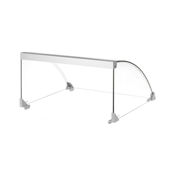 Skleněný kryt pro ohřívač párků, HENDI, do grilu s 9 válečkami s kódem 268605, 470x401x(H)250mm