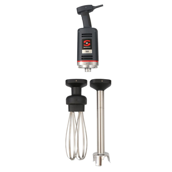 Ruční ponorný mixér s mixujícím ramenem a vyměnitelným šlehacím ramenem MB-51, Sammic, 230V/570W, ø98x(H)mm