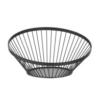 Košík na ovoce kulatý šikmý černý, HENDI, ⌀280x(H)130mm