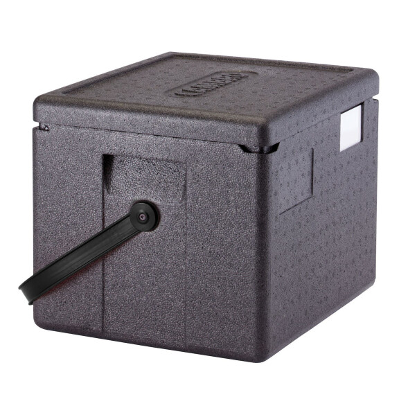 Termoizolační box Cam GoBox s černým uchem, GN 1/2, Cambro, 22,3L, Černá, 390x330x(H)316mm
