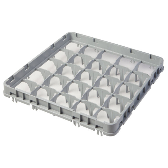 Nástavec koše full drop 500x500 mm šedý, model E1, Cambro, počet přihrádek: 25 (5x5), rozměr přihrádky: 89x89 mm, Světle šedá, 499x499x(H)51mm