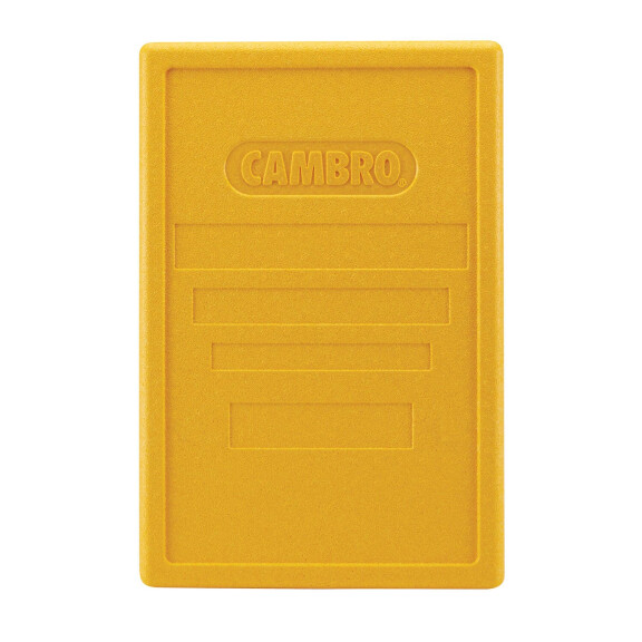 Víko pro termoizolační boxy Cam GoBox s horním plněním, Cambro, žluté, Žlutá, 600x400x(H)34mm