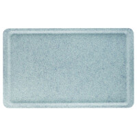 Polyesterový tác Versa s plochým okrajem, žulový, Cambro, žula, Světle šedá, 370x530mm