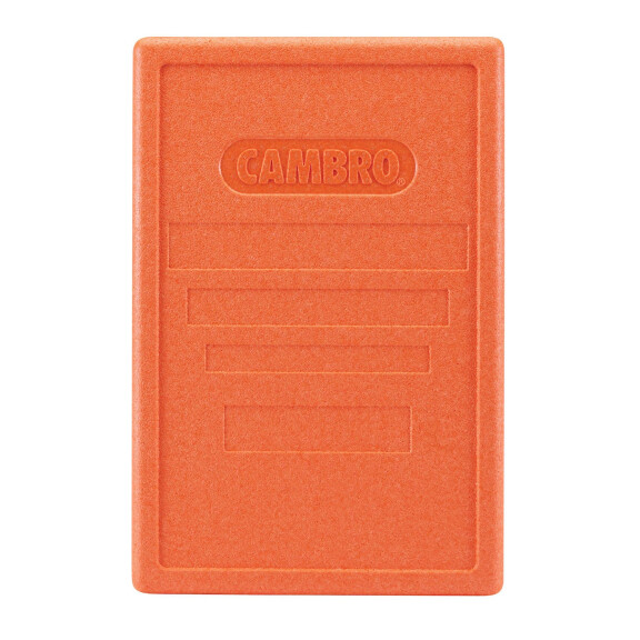 Víko pro termoizolační boxy Cam GoBox s horním plněním, Cambro, oranžové, Oranžový, 600x400x(H)34mm