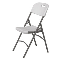 Cateringová židle, HENDI, max. nosnost 180 kg., Bílá, 540x440x(H)840mm