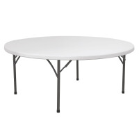 Bufetový stůl kulatý skládací, HENDI, max. náplň: 250 kg, ⌀1800x(H)740mm