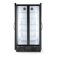 Zadní barová dvoudveřová chladnička, Arktic, 477L, Černá, 220-240V/365W, 900x530x(H)1820mm