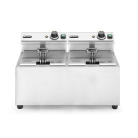 Ruční fritéza, 2 × 8 l, HENDI, Profi Line, 16L, 230V/7000W, 605x460x(H)369mm