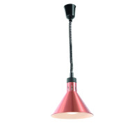 Výškově nastavitelná ohřívací lampa kónická, HENDI, Měděná, 230V/250W, ⌀275x(H)250mm