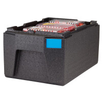 Termoizolační box Cam GoBox, horní plnění, GN 1/1, 46 l, Cambro, Černá, 680x400x(H)321mm