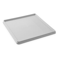 Poklice na koše 500×500 mm, AmerBox, šedý, Světle šedá, 500x500x(H)35mm