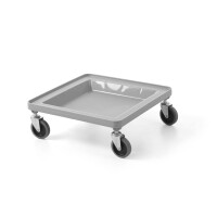 Vozík na univerzální koše 500×500 mm, AmerBox, šedý, Světle šedá, 500x500x(H)180mm