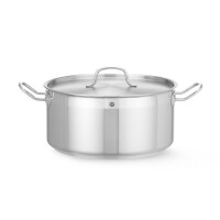 Nízký hrnec s pokličkou, HENDI, Profi Line, 12L, ⌀320x(H)150mm