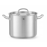 Vysoký hrnec s poklicí, HENDI, Kitchen Line, 5L, ⌀200x(H)160mm