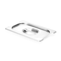 Víko pro nádoby GN s výřezem pro rukojeti, HENDI, GN 1/4, 265x162mm