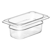 Nádoba Camwear GN 1/9 z polykarbonátu, Cambro, GN 1/9, 0,57L, Průhledná, 108x176x(H)65mm