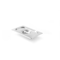Víko pro nádoby GN s výřezem pro naběračku, HENDI, Kitchen Line, GN 1/4, 265x162mm