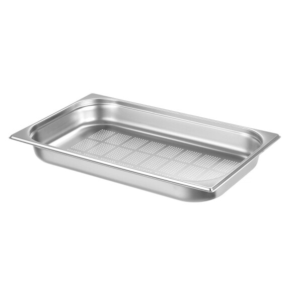 Kontejner GN 1/1 perforovaný, HENDI, Kitchen Line, GN 1/1, 9L, (H)65mm