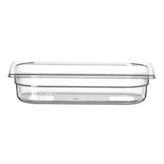Kontejner GN 1/3 polykarbonát, HENDI, Profi Line, GN 1/3, 2,5L, Průhledná, 325x176x(H)65mm