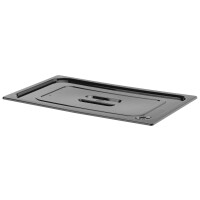 Víko z černého polykarbonátu pro nádoby GN, HENDI, GN 1/1, Černá, 530x325mm