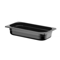 Kontejner GN 1/3 černý polykarbonát, HENDI, Profi Line, GN 1/3, 2,5L, Černá, 325x176x(H)65mm