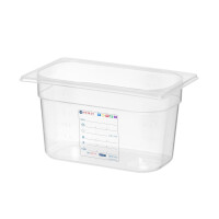 Kontejner GN 1/4 HACCP, HENDI, GN 1/4, 4L, Průhledná, 265x162x(H)150mm