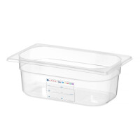 Kontejner GN 1/4 HACCP, HENDI, GN 1/4, 2,8L, Průhledná, 265x162x(H)100mm