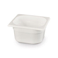 Kontejner GN 1/6 bílý polykarbonát, HENDI, GN 1/6, 1,6L, Bílá, 176x162x(H)100mm