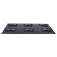 Podnos hliníkový GN 1/1 s formami, s nepřilnavým povlakem, HENDI, 530x325x(H)mm