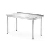 Nástěnný stůl – přišroubovaný, hloubka 700 mm, HENDI, Kitchen Line, 1400x700x(H)850mm
