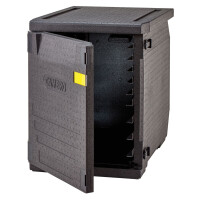 Termoizolační box Cam GoBox s předním plněním, 600x400 mm, s nastavitelnými drážkami, Cambro, 155 l, s nastavitelnými drážkami, 155L, Černá, 770x540x(