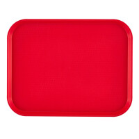 Polypropylenový tác fast food, velký, Cambro, červený, Červená, 355x457x(H)21mm