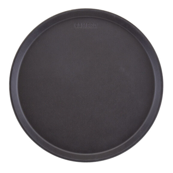 Servírovací tác Camtread, kulatý, protiskluzový, Cambro, černý, Černá, ⌀355x(H)21mm