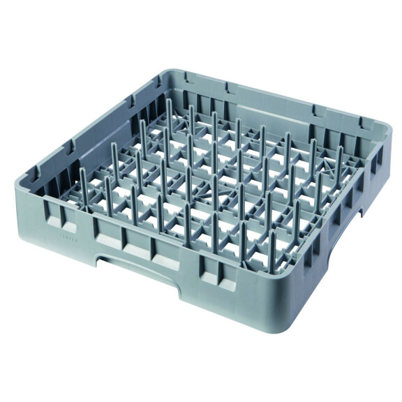 Koš na talíře Camrack do myčky nádobí 500 x 500 mm, šedý, Cambro, šedý, Světle šedá, 500x500x(H)101mm