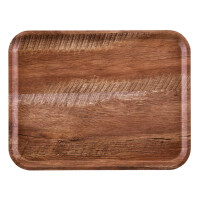 Servírovací tác Capri, Cambro, hnědý dub, Dřevo, 370x530mm