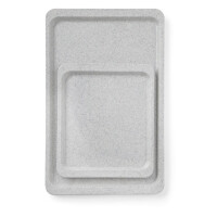 Polyesterový zásobník pro samoobslužné restaurace, AmerBox, GN 1/2, Grafit, 325x265mm