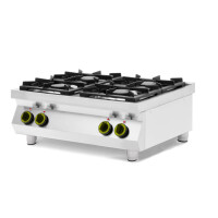 Plynový sporák se 4 hořáky Kuchyňská linka - stolní, HENDI, Kitchen Line, 19kW, 800x700x(H)310mm