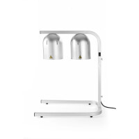 Lampa na ohřev jídla, dvojitá, HENDI, Stříbrná, 230V/250W, 453x360x(H)790mm