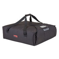 Termoizolační taška na pizzu, Cambro, na 2 pizzy s Ø 500 mm nebo 3 s Ø 450 mm, Černá, 430x550x(H)165mm