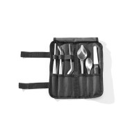 Sada na servírovanie Chef, 6 ks, saténovaná, HENDI, 255x25x(H)100mm