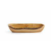 Miska z olivového dreva podlhovastá, HENDI, 300x95x(H)60mm