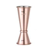 Barmanská mierka - jigger 30/50 ml, BarUp, Medená, ⌀43x(H)110mm