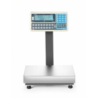Váha s platformou LCD so stĺpcom a legalizáciou, 60 kg, TEM, 342x386x(H)499mm