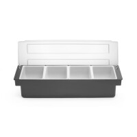 Box na prísady – 4 nádoby, BarUp, 480x150x(H)100mm