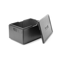 Tepelnoizolačná nádoba, HENDI, Kitchen Line, GN 1/1, 80L, Čierna, 685x485x(H)360mm