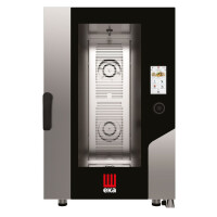 Konvektomat GASTRO s dotykovou obrazovkou 11 x GN 1/1 Elektrická s kotlom, dotykovou obrazovkou, systémom prania a sondou, Tecnoeka, 400V/19000W, 730x